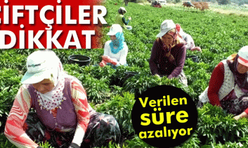 Çiftçiler dikkat!