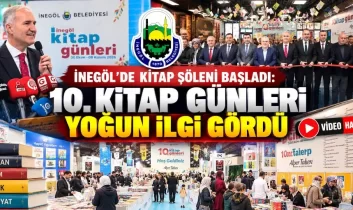 İnegöl’de kitap şöleni başladı: 10. Kitap Günleri yoğun ilgi gördü