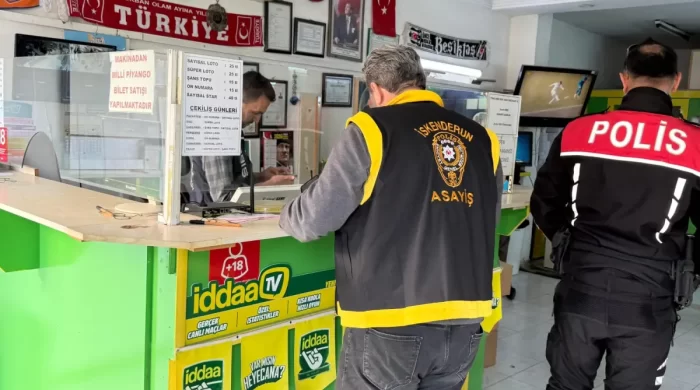 İskenderun’da yasadışı bahis denetimi