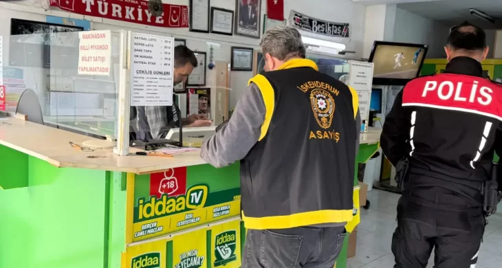 İskenderun’da yasadışı bahis denetimi