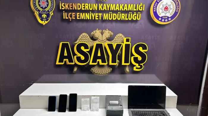 İskenderun’da yasadışı bahis operasyonu