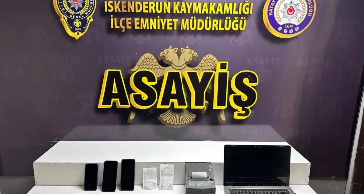 İskenderun’da yasadışı bahis operasyonu