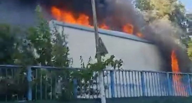 Pendik’te İSKİ’ye ait arıtma tesisinde yangın