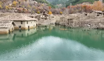 Isparta’nın batık köyü yeniden gün yüzünde