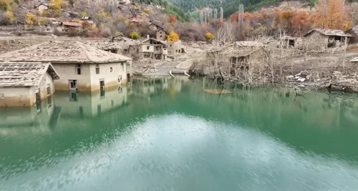 Isparta’nın batık köyü yeniden gün yüzünde
