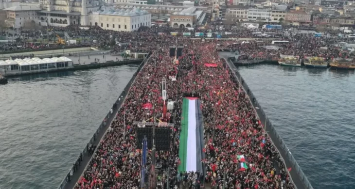 Filistin’e destek yürüyüşü 9 Ağustos’ta İstanbul’da