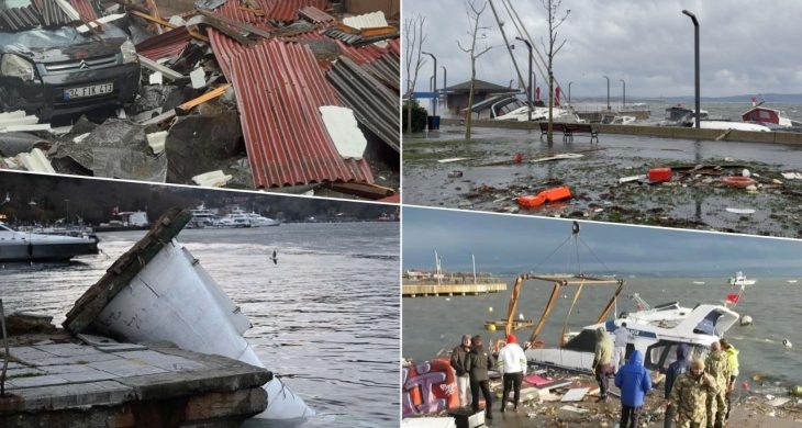 İstanbul’u fırtına vurdu: 45 ağaç devrildi, 89 çatı uçtu
