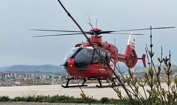 Kalp sorunu yaşayan Kandın Hava ambulansı ile Ankara’ya gönderildi