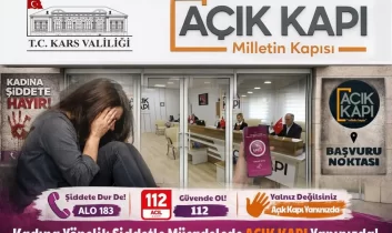 Kars Açık Kapı Şube şiddet mağduru kadınların yanında olmaya devam ediyor