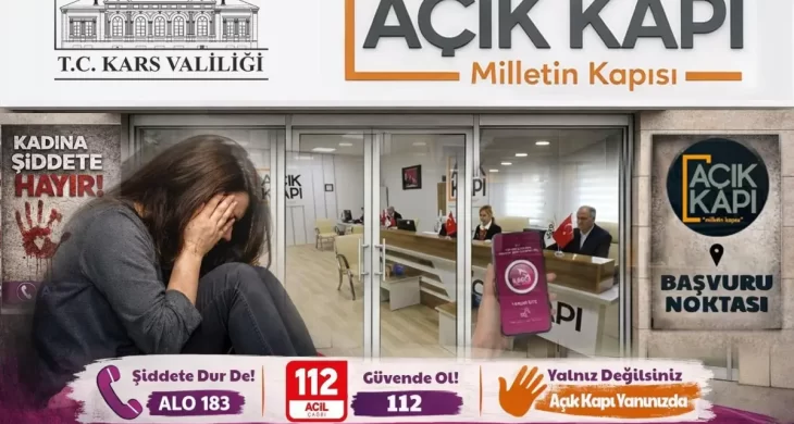 Kars Açık Kapı Şube şiddet mağduru kadınların yanında olmaya devam ediyor