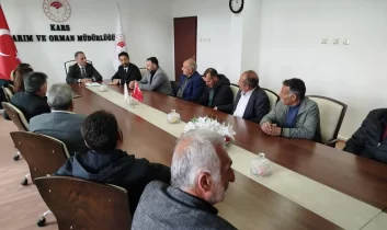 Kars Damızlık Sığır Yetiştiricileri Birliği’nden Tarım İl Müdürlüğü’ne ziyaret