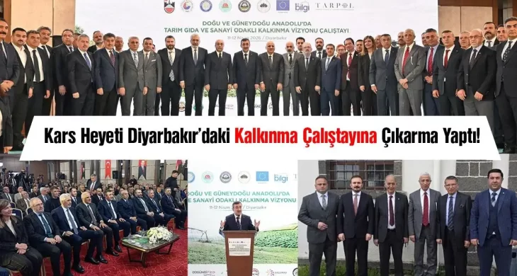 Kars heyeti Diyarbakır’daki kalkınma çalıştayına çıkarma yaptı