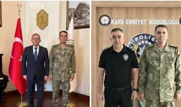 Kars Tugay Komutanı Tuğgeneral Nail Türe’den Kars’ta veda ziyaretleri
