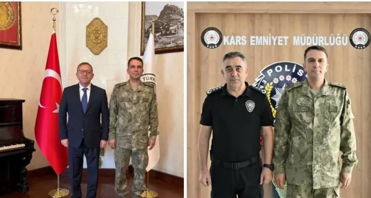 Kars Tugay Komutanı Tuğgeneral Nail Türe’den Kars’ta veda ziyaretleri