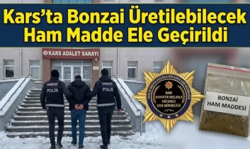 Kars’ta 6 Kilogramdan fazla bonzai üretilebilecek ham madde ele geçirildi
