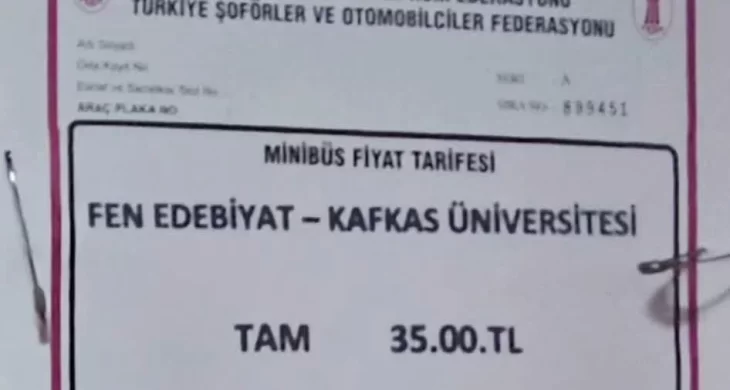 Kars’ta toplu taşıma zammı tartışma yarattı