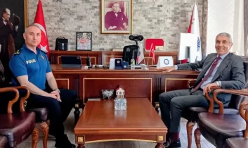 Kaymakam’dan yeni emniyet müdürüne ziyaret