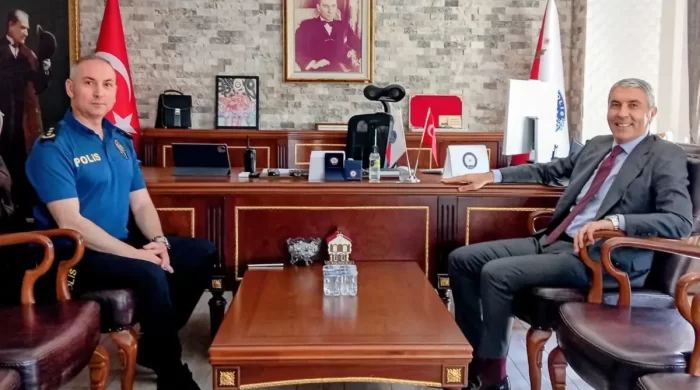 Kaymakam’dan yeni emniyet müdürüne ziyaret