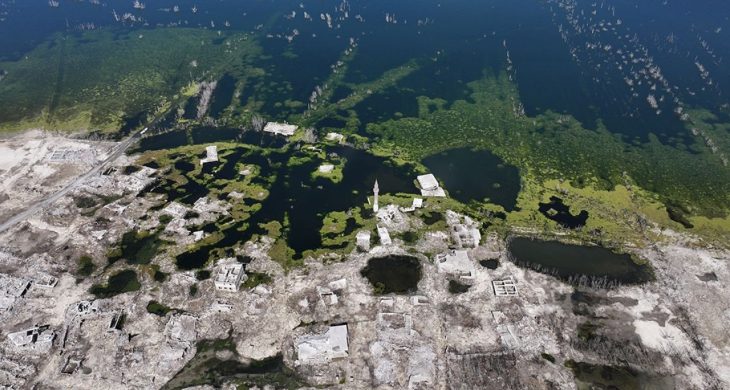 Kayseri’de kuraklık eski köyleri gün yüzüne çıkardı