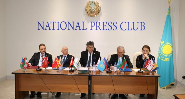 Kazakistan’da Türk dünyası gazetecilerinden tarihi buluşma