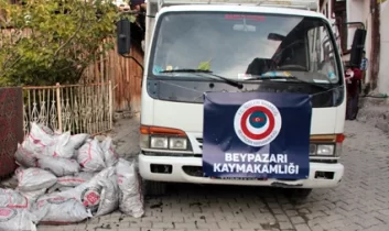 Kışlık yakacak kömür dağıtımları başladı