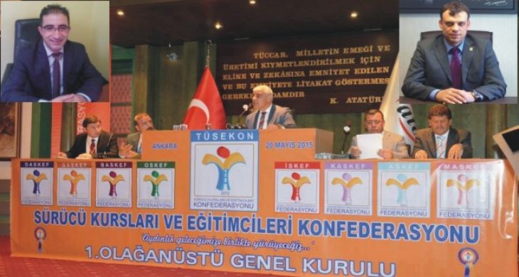 Türkiye Sürücü Kursları ve Eğitimcileri Konfederasyon yönetiminde Aksaray da yer aldı
