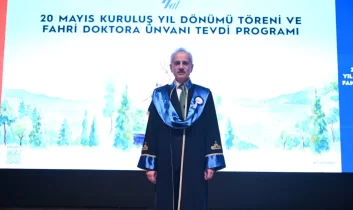 KTÜ’den Bakan Uraloğlu’na Fahri Doktora Ünvanı