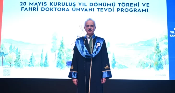 KTÜ’den Bakan Uraloğlu’na Fahri Doktora Ünvanı