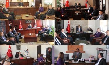 Ak Parti heyeti resmi kurumları ziyaret etti