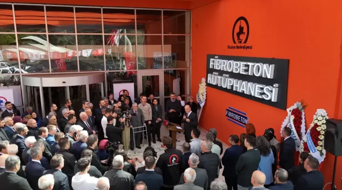 Kütüphaneler Haftası’nda Düzce’de “Fibrobeton Kütüpnanesi” açıldı
