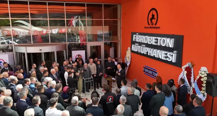 Kütüphaneler Haftası’nda Düzce’de “Fibrobeton Kütüpnanesi” açıldı