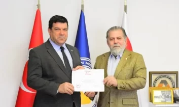 Kuzey Kıbrıs Tanıtma Platformu’ndan DAÜ Rektörü Hasan Kılıç’a ziyaret