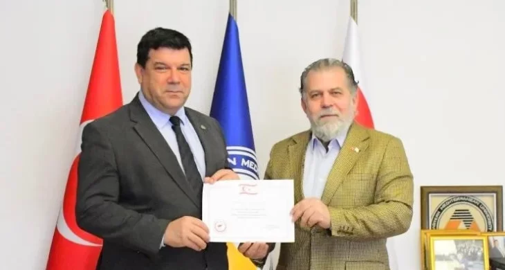 Kuzey Kıbrıs Tanıtma Platformu’ndan DAÜ Rektörü Hasan Kılıç’a ziyaret