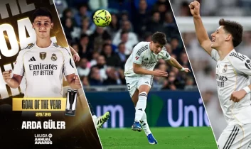 La Liga’dan Arda Güler’e ‘sezonun en güzel golü’ ödülü