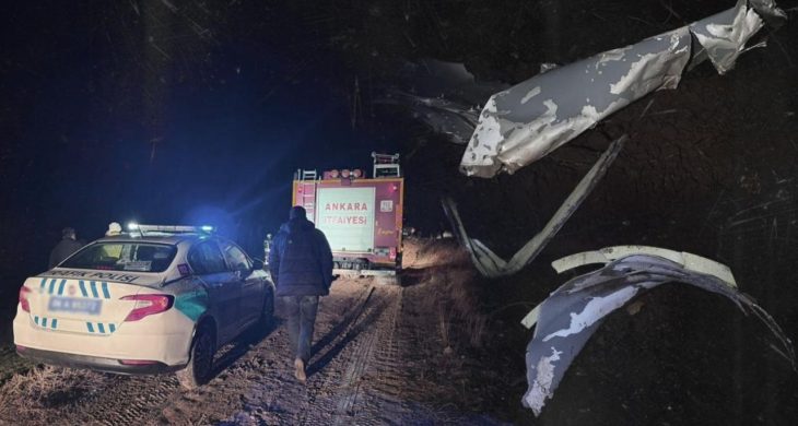 Libya heyetini taşıyan jet Haymana’da düştü: Enkaza ulaşıldı