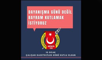 “Dayanışma günü değil, bayram kutlamak istiyoruz”
