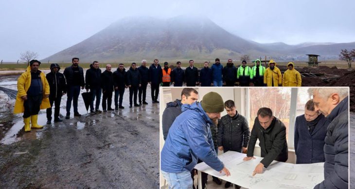 Bitlis’te yeni asfalt tesisi için saha incelemesi