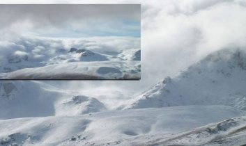 Geyik Dağı beyaza büründü