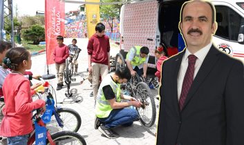Konya’da çocuklara trafik ve bisiklet güvenliği eğitimi