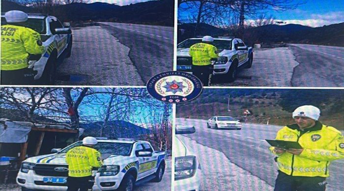 Isparta–Antalya karayolu’nda drone destekli trafik denetimi