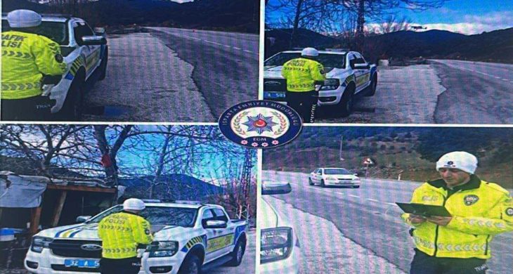 Isparta–Antalya karayolu’nda drone destekli trafik denetimi
