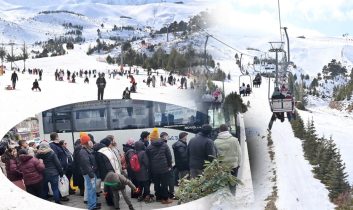 Ücretsiz seferlerle Davraz’a gittiler, karın keyfini çıkardılar