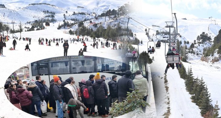 Ücretsiz seferlerle Davraz’a gittiler, karın keyfini çıkardılar