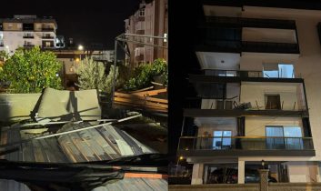 Finike’de geceyi fırtına vurdu