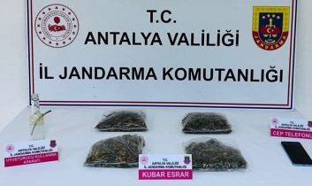 Serik’te uyuşturucu operasyonu: 1 kilo 165 gram esrar ele geçirildi