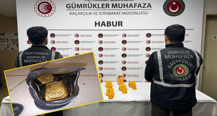 Habur’da ayakkabıların içinden 41 kilo altın çıktı