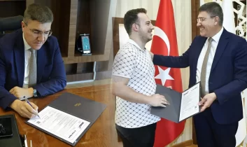 MAKÜ’de sosyal diplomaya ilk ödül Erol Özkır’ın oldu