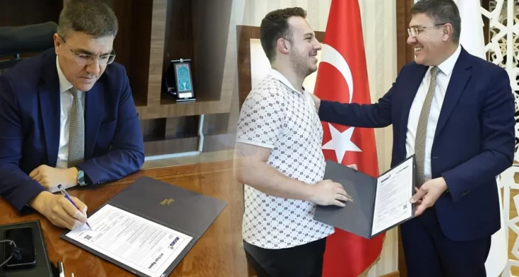 MAKÜ’de sosyal diplomaya ilk ödül Erol Özkır’ın oldu
