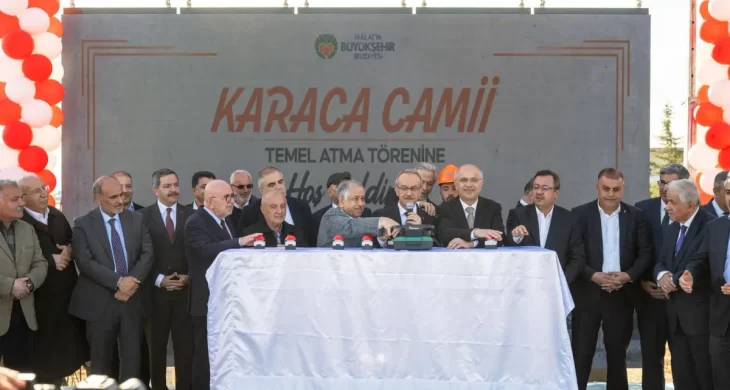 Malatya Şehir Mezarlığı’nda Karaca Camisi’nin temeli atıldı