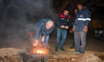 Malatya’da zirai don riskine karşı sahada yoğun mesai